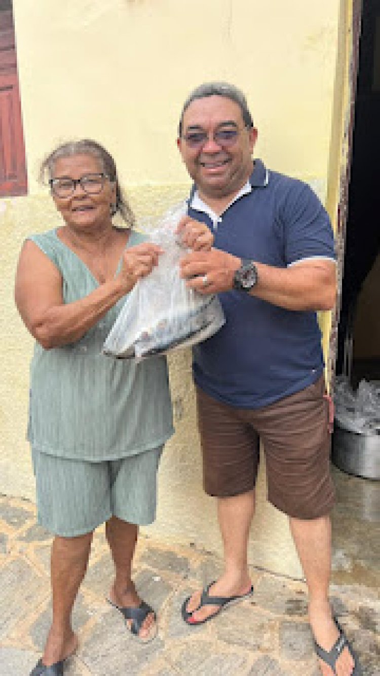 Pelo 4º ano, Nal distribui peixes com famílias carentes de GBA; assista